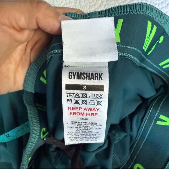 Gymshark Men's Teal Athletic Shorts - Picture 9 of 11